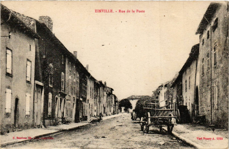 Carte postale ancienne Einville - Rue de la Poste
