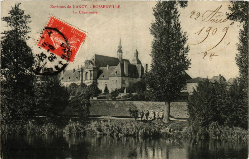 Carte postale ancienne Bosserville - Environs de Nancy - Le Chartreuse à Nancy