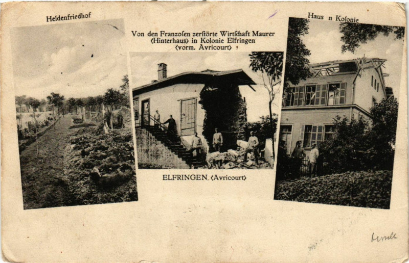 Carte postale ancienne Avricourt - Elfringen - Scenes à Avricourt