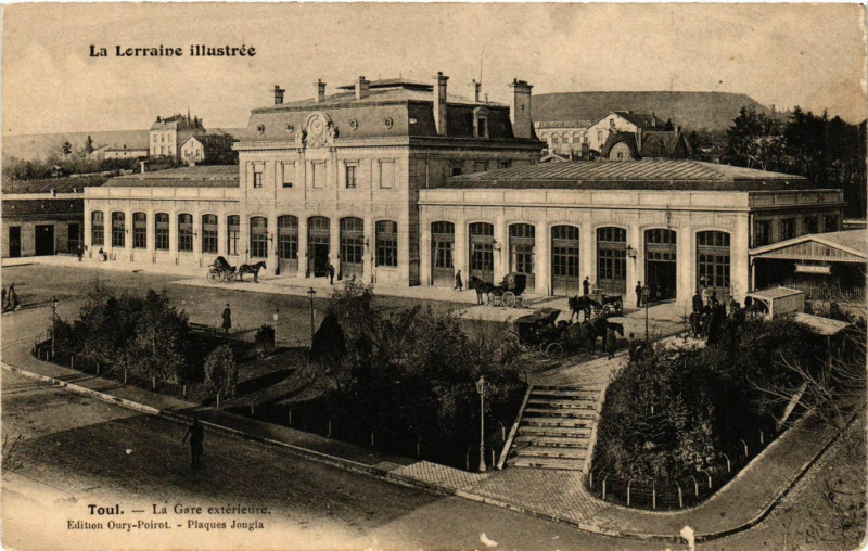 Carte postale ancienne Toul - La Gare Exterieure à Toul