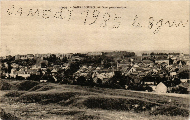 Carte postale ancienne Sarrebourg - Vue Panoramique