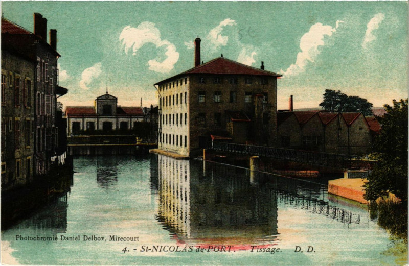 Carte postale ancienne Saint-Nicolas-du-Port - Tissage