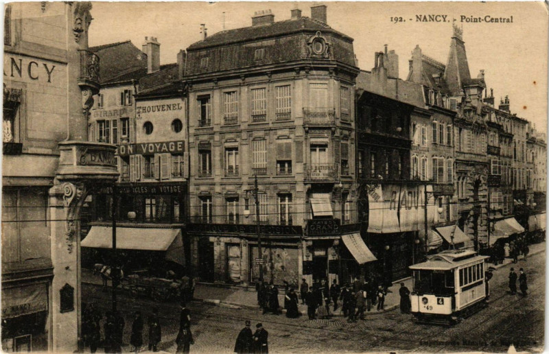 Carte postale ancienne Nancy - Point-Central à Nancy