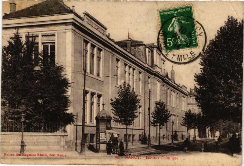 Carte postale ancienne Nancy - Institut Chimique à Nancy