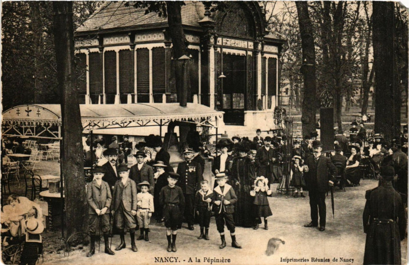 Carte postale ancienne Nancy - A la Pepiniere à Nancy