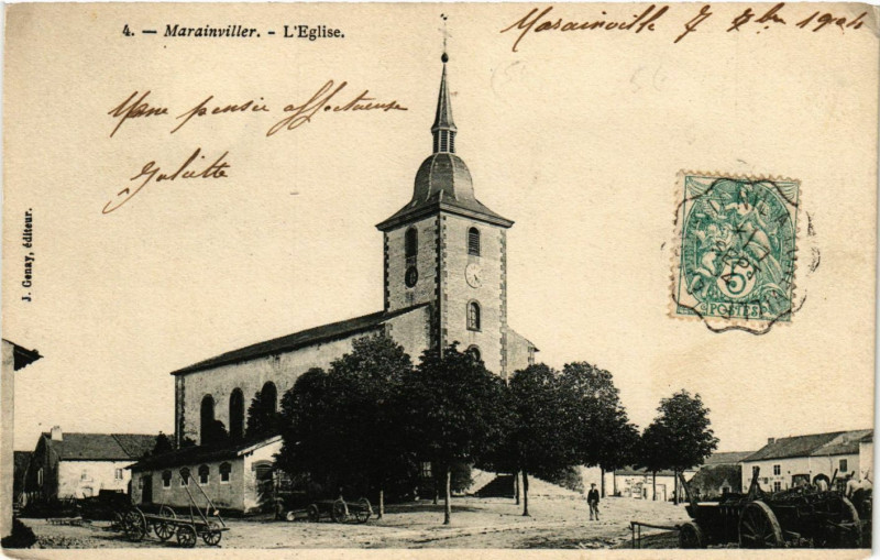 Carte postale ancienne Marainviller - L'Eglise à Marainviller