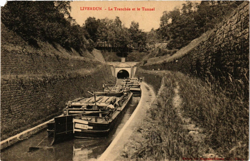 Carte postale ancienne Liverdun - La Tranchée et le Tunnel à Liverdun