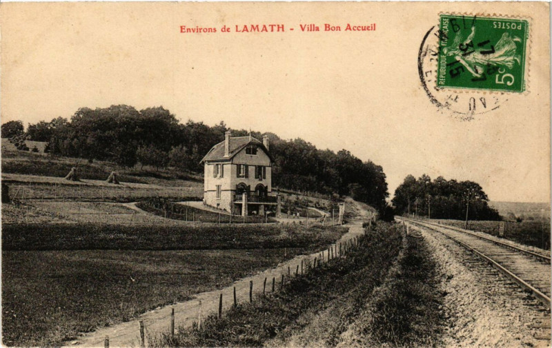 Carte postale ancienne Lamath - Environs - Villa Bon Accueil à Lamath
