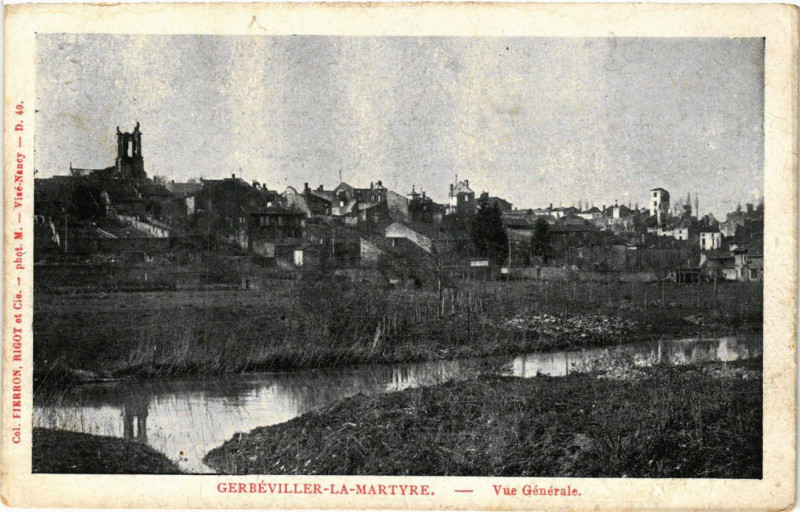 Carte postale ancienne Gerbeviller-la-Martyre - Vue Generale à Gerbéviller