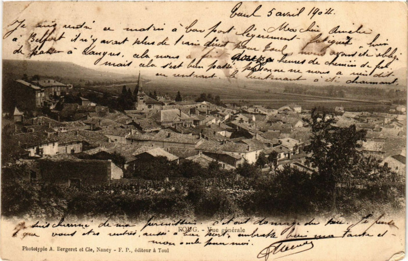 Carte postale ancienne Foug - Vue Generale à Foug