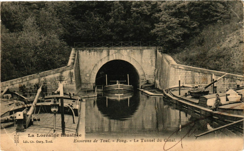 Carte postale ancienne Foug - Environs de Toul - Le Tunnel du Canal à Foug
