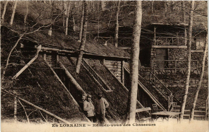 Carte postale ancienne En Lorraine - Rendez-Vous des Chasseurs