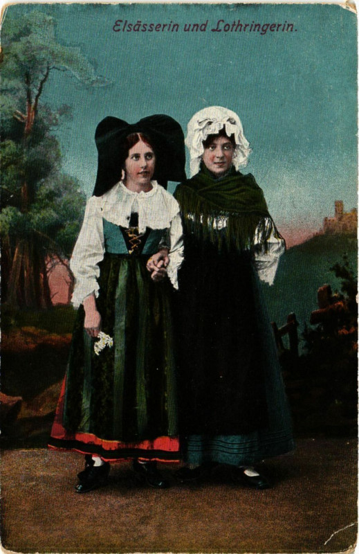 Carte postale ancienne Elsasserin und Lothringerin