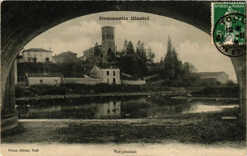 Carte postale ancienne Dommartin - Vue Generale