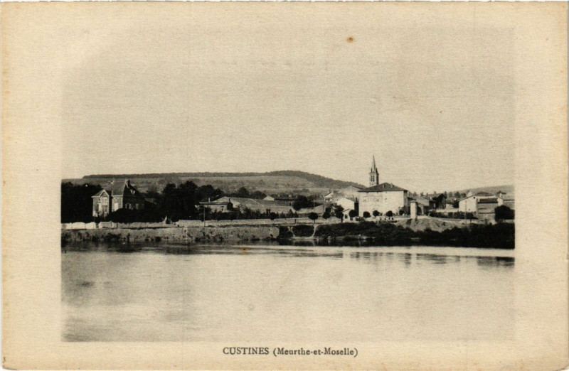 Carte postale ancienne Custines - Vue à Custines