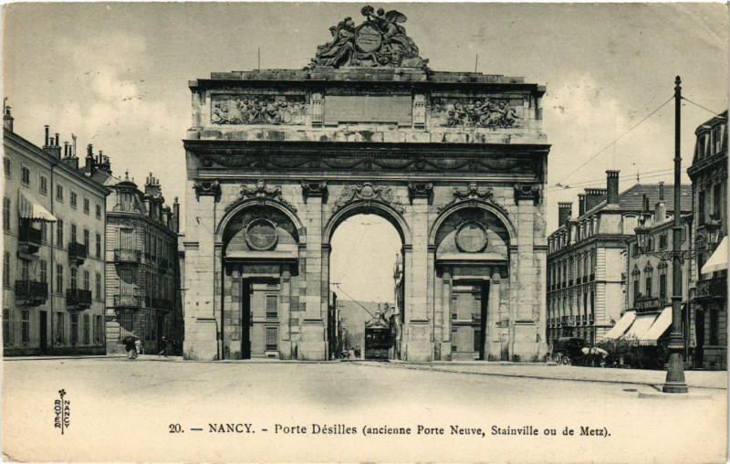 Carte postale ancienne Nancy - Porte Desilles à Nancy