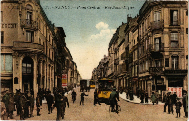 Carte postale ancienne Nancy - Point Central à Nancy