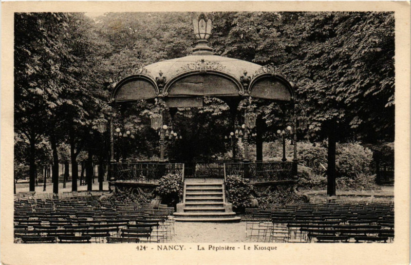 Carte postale ancienne Nancy - Le Kiosque à Nancy