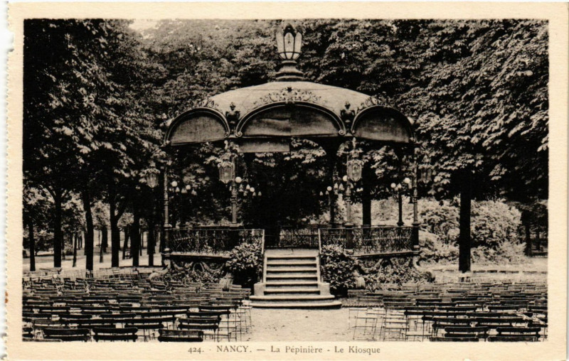 Carte postale ancienne Nancy - Le Kiosque à Nancy