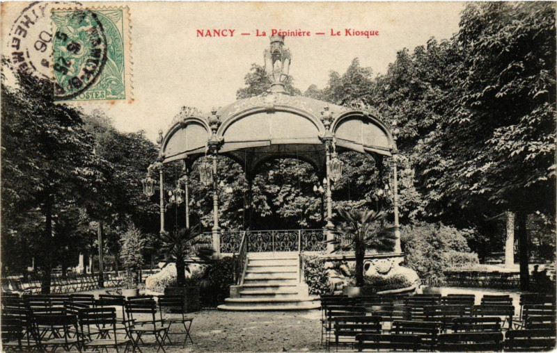 Carte postale ancienne Nancy - Le Kiosque à Nancy