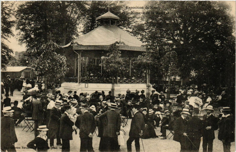 Carte postale ancienne Nancy - Kiosque de Musique à Nancy