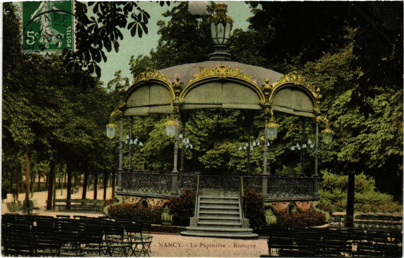 Carte postale ancienne Nancy - Kiosque à Nancy