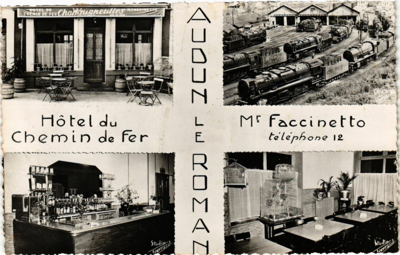 Carte postale ancienne Hotel du Chemin de Fer