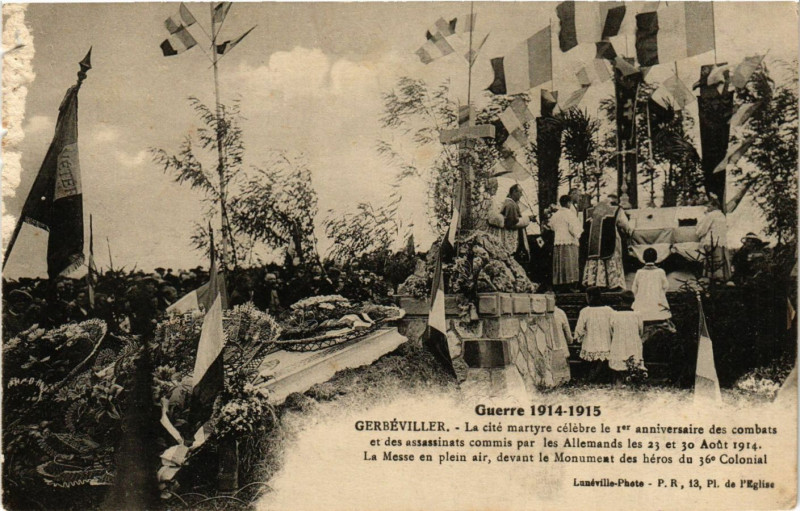 Carte postale ancienne Gerbeviller - La cite martyre à Gerbéviller