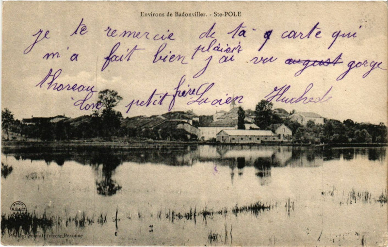 Carte postale ancienne Environs de Badonviller - Sainte-Pole à Badonviller