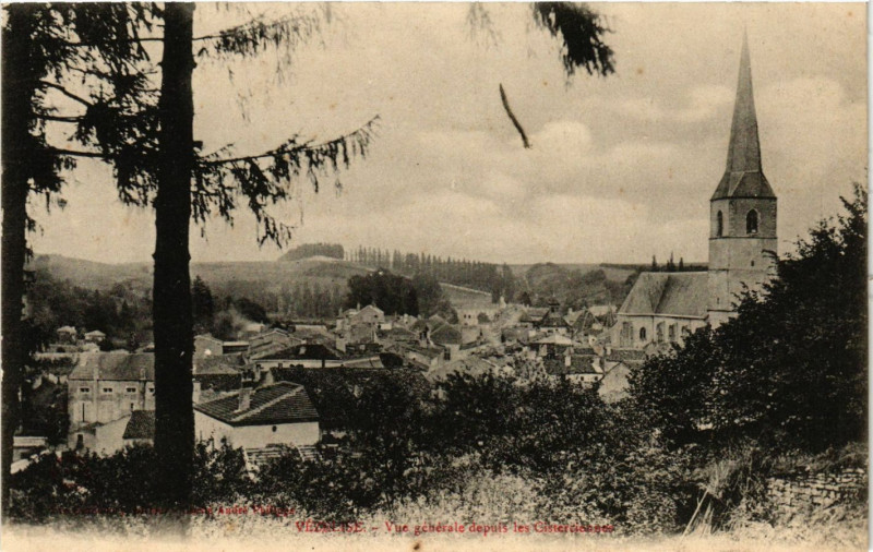 Carte postale ancienne Vezelise - Vue generale à Vézelise