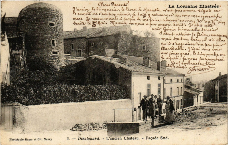 Carte postale ancienne Dieulouard - L'Ancien Chateau à Dieulouard