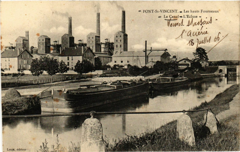 Carte postale ancienne Port Saint-Vincent - Le Canal