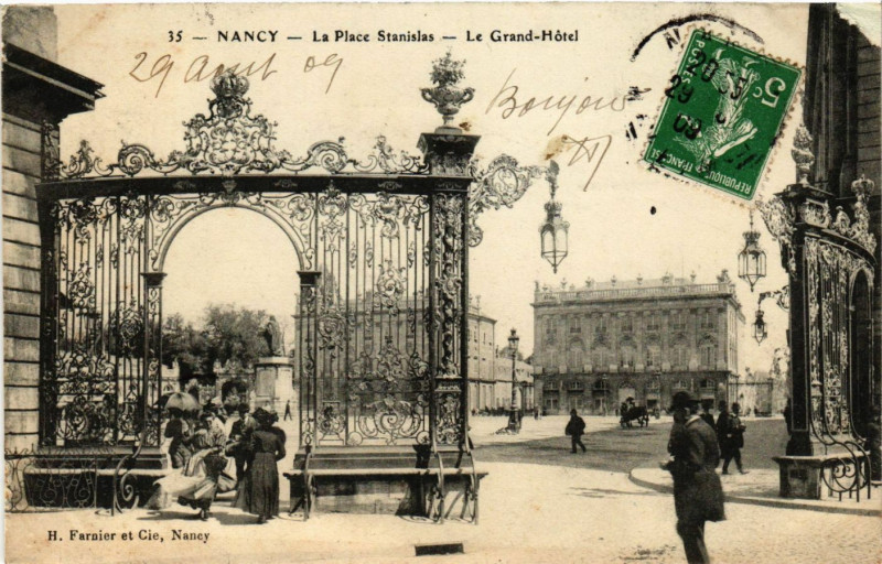 Carte postale ancienne Nancy - Le Grand Hotel à Nancy