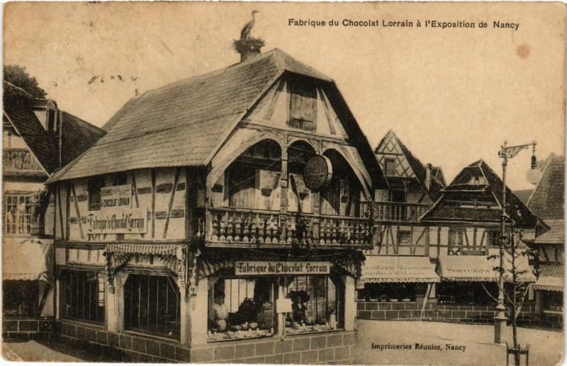 Carte postale ancienne Nancy - Fabrique du Chocolat Lorrain à Nancy