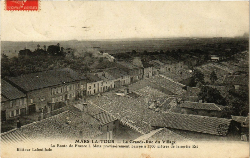 Carte postale ancienne Mars la Tour - La Grande Rue à Mars-la-Tour