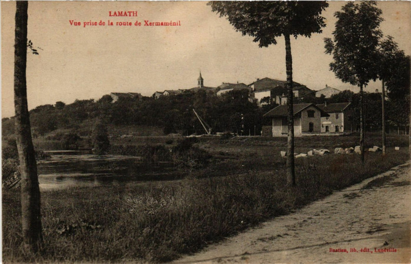 Carte postale ancienne Lamatil - Vue prise de la route