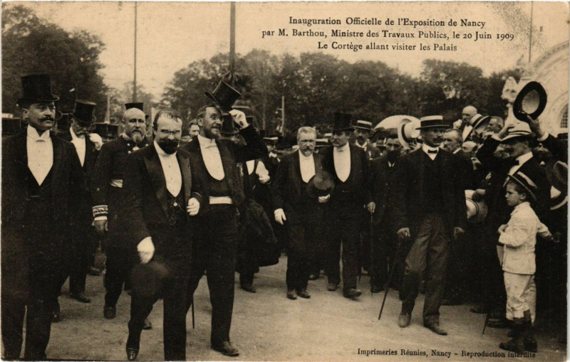 Carte postale ancienne Inauguration Officielle de l'Exposition