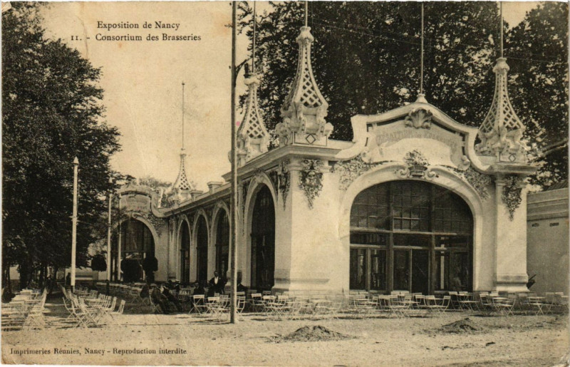 Carte postale ancienne Exposition de Nancy à Nancy