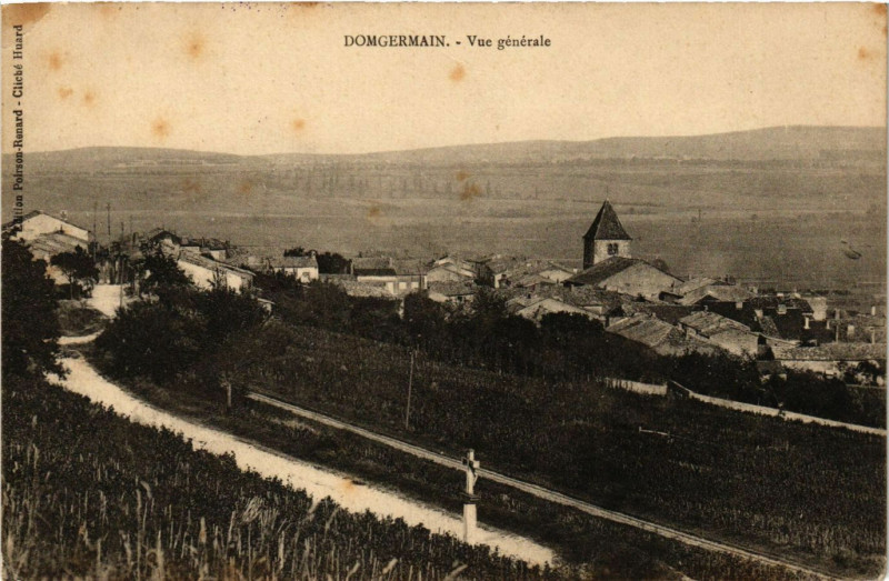 Carte postale ancienne Domgermain - Vue generale à Domgermain
