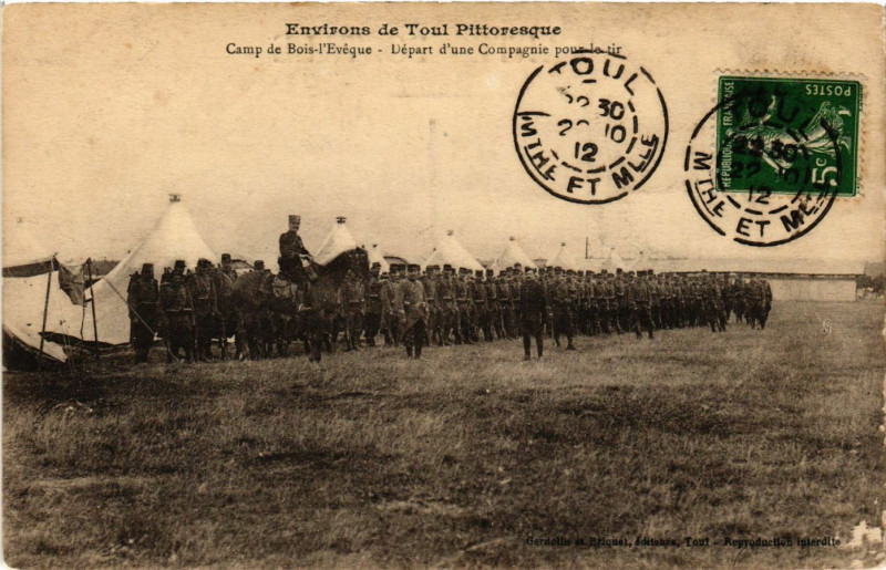 Carte postale ancienne Camp de Bois-l'Eveque