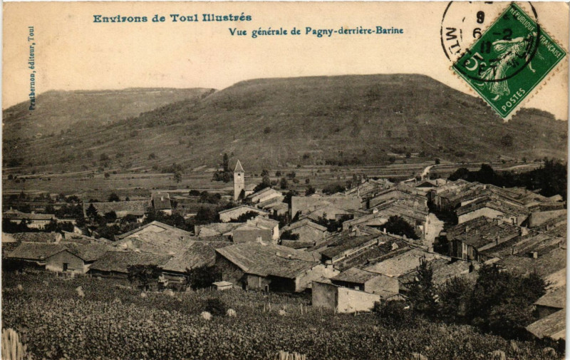 Carte postale ancienne Vue generale de Pagny