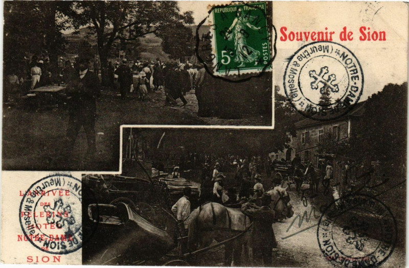 Carte postale ancienne Souvenir de Sion
