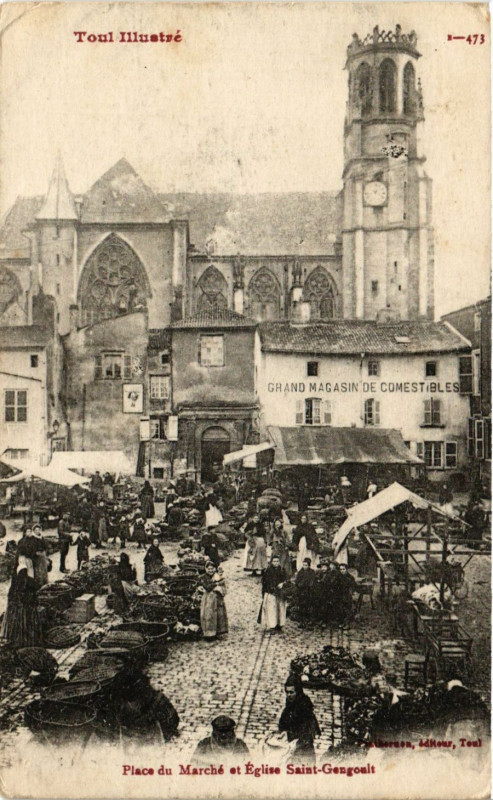 Carte postale ancienne Place du Marche