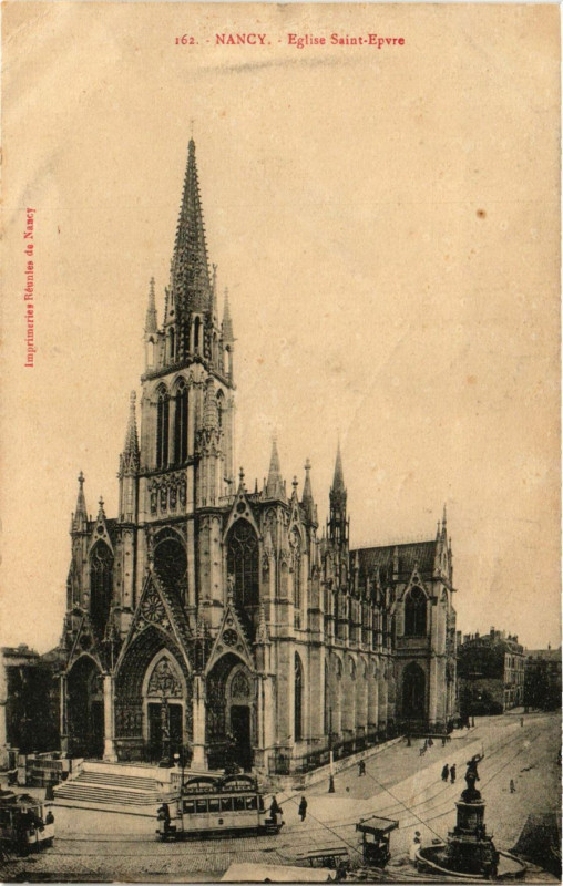 Carte postale ancienne Nancy - Eglise Saint-Epvre à Nancy