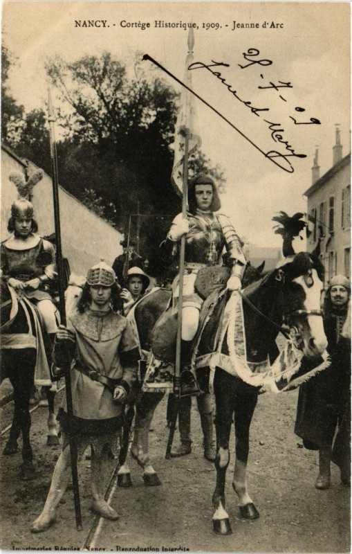Carte postale ancienne Nancy - Cortege Historique à Nancy