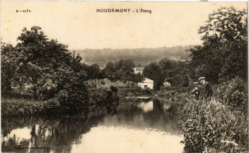 Carte postale ancienne Houdemont - L'Etang à Houdemont
