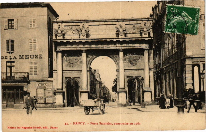 Carte postale ancienne Nancy-Porte Stanislas à Nancy