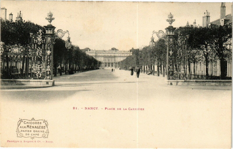 Carte postale ancienne Nancy-Place de la Carriére à Nancy