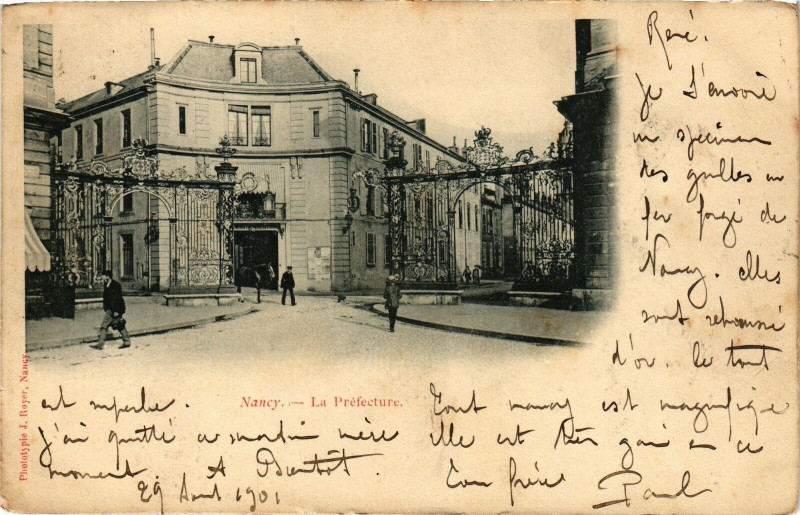 Carte postale ancienne Nancy-La Préfecture à Nancy