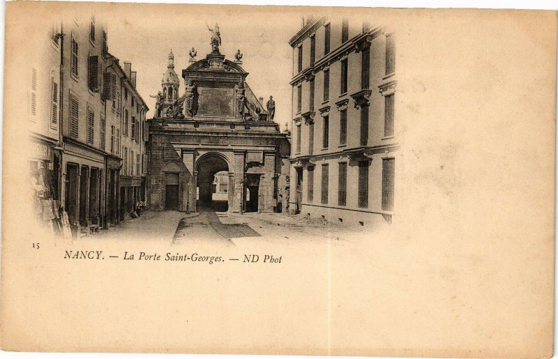Carte postale ancienne Nancy-La Porte Saint Georges à Nancy